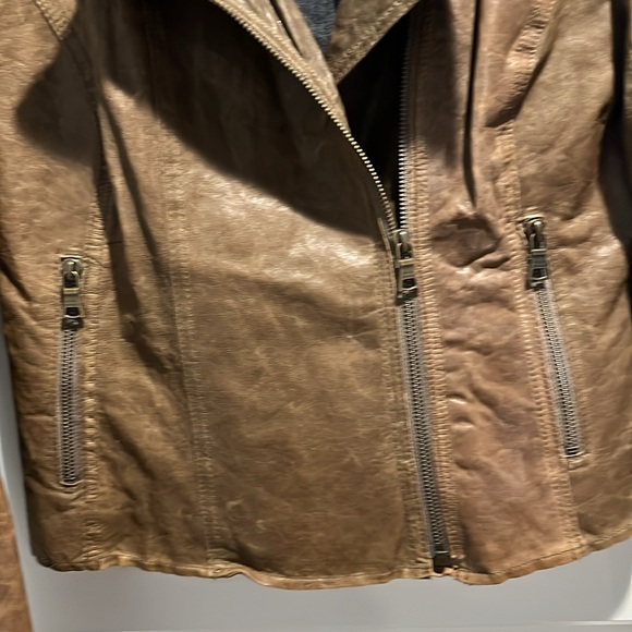 Banana Republic short leather jacket size xs - Picture 4 of 7